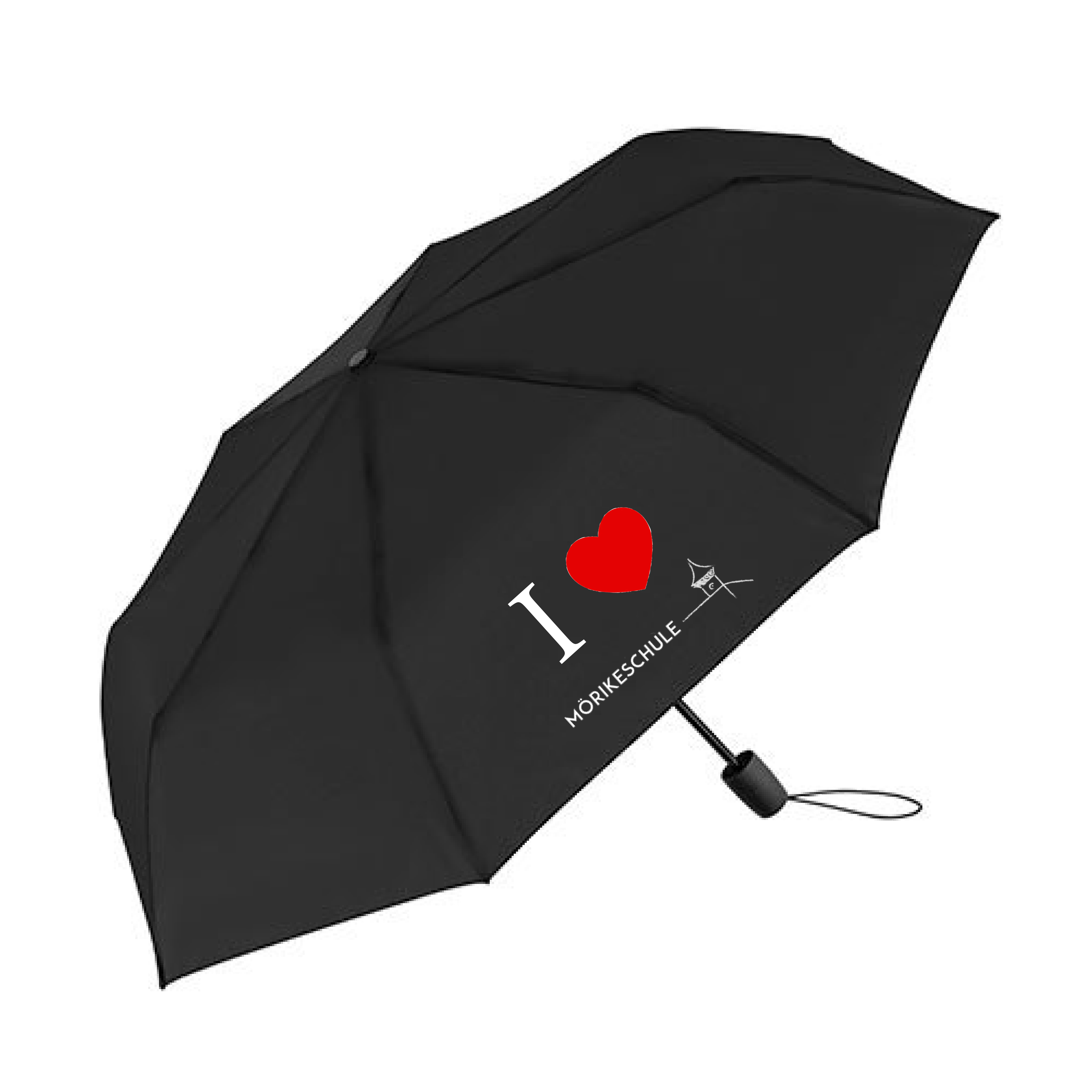 Regenschirm Mörikeschule schwarz