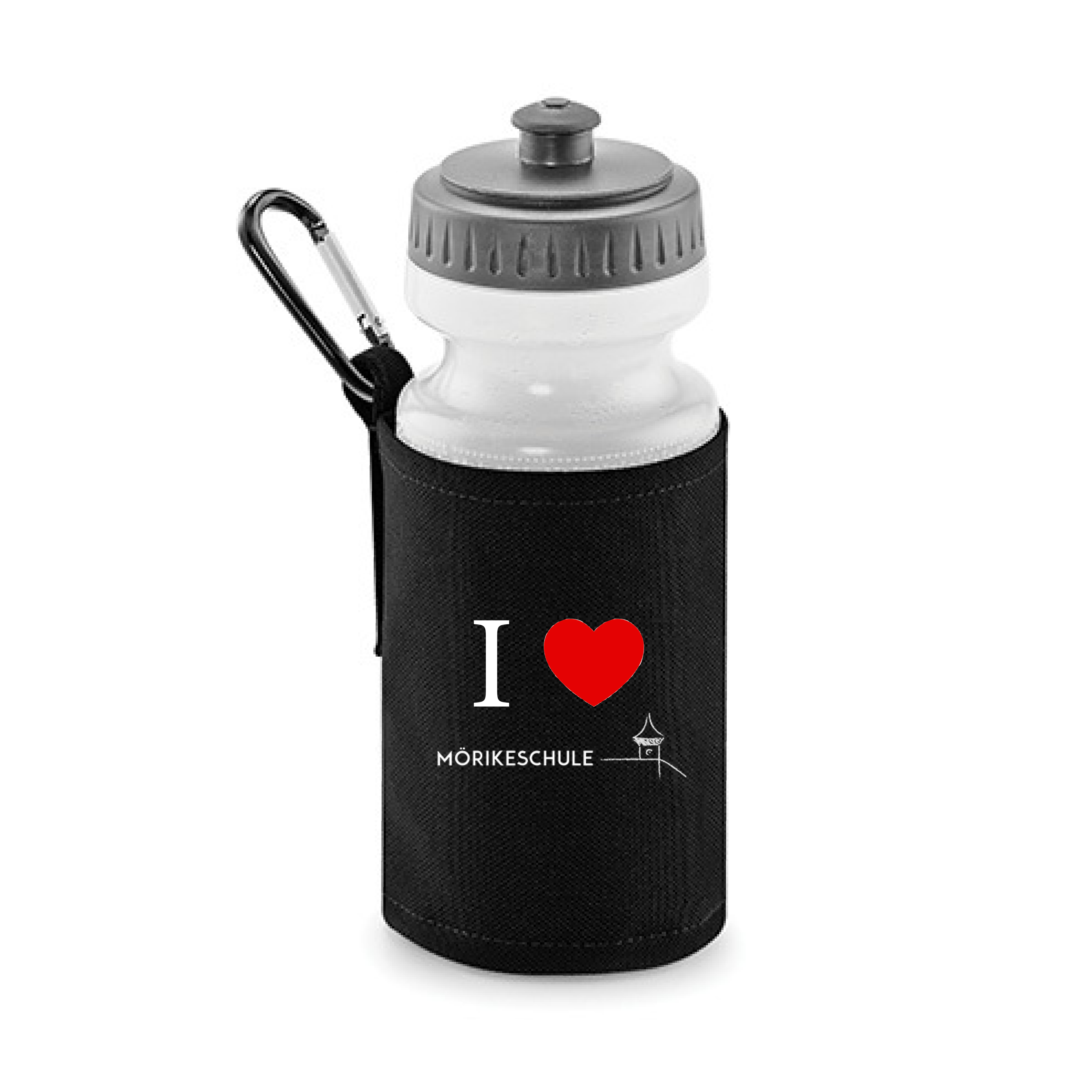 Trinkflasche Mörikeschule schwarz