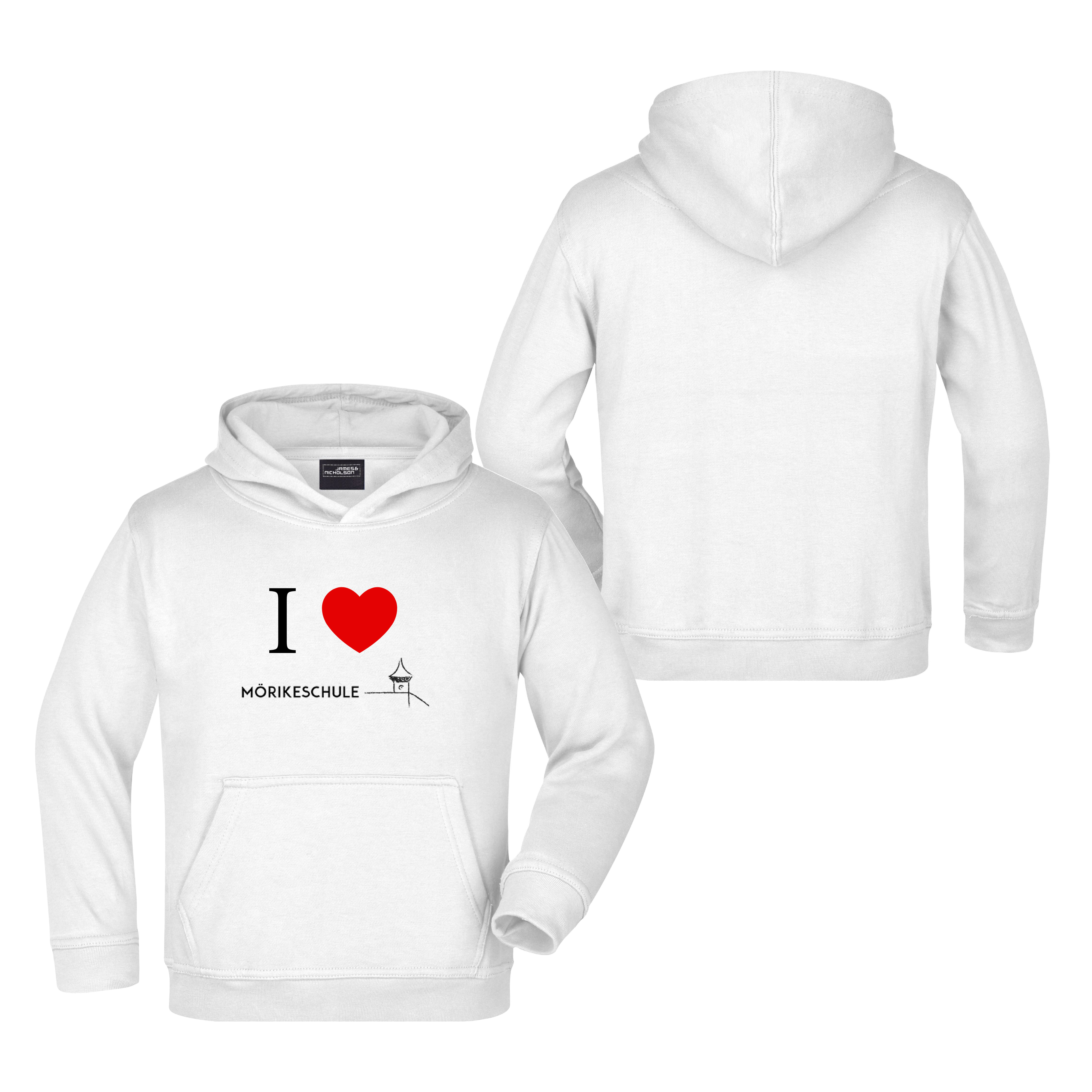 Hoodie Mörikeschule weiß