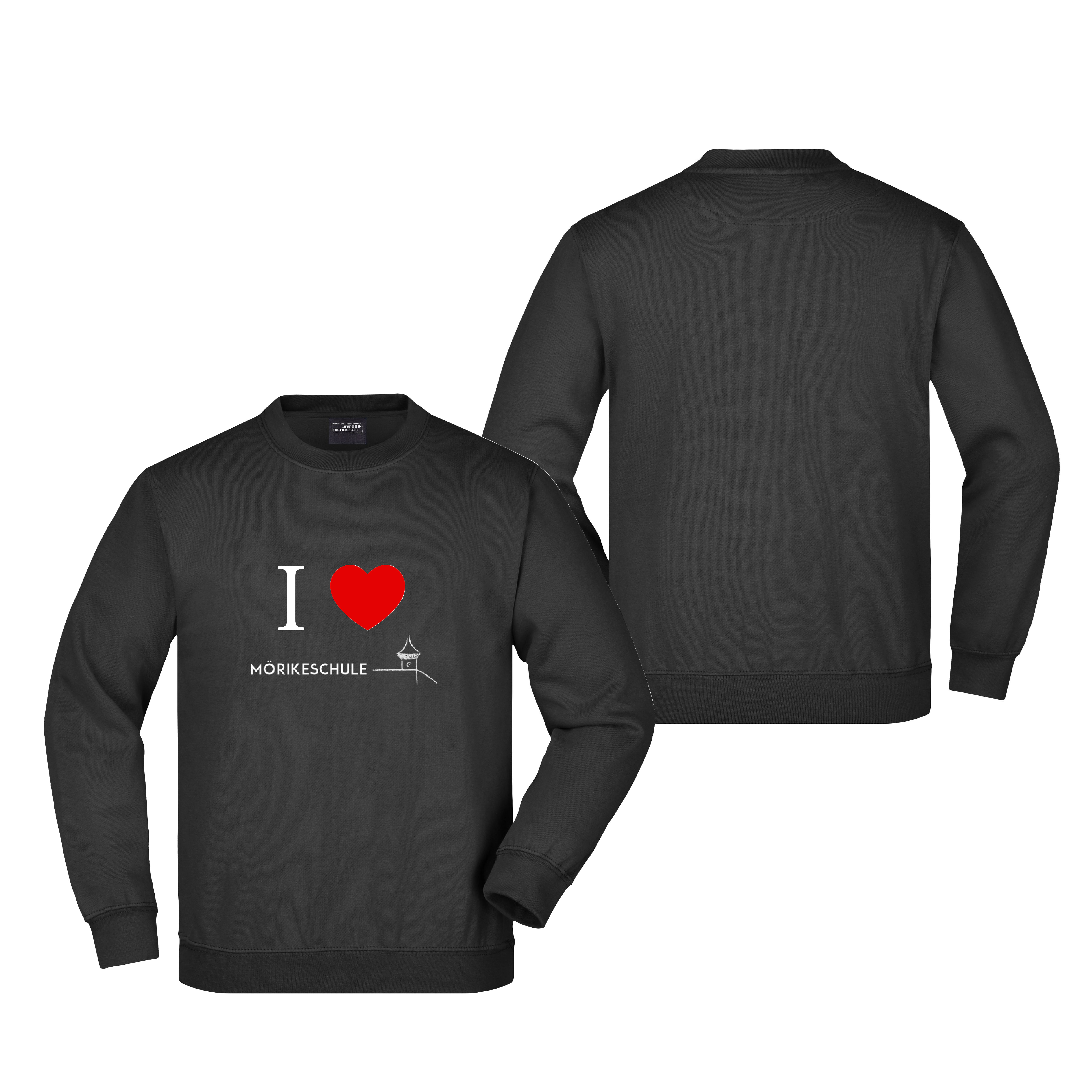 Sweatshirt Mörikeschule schwarz