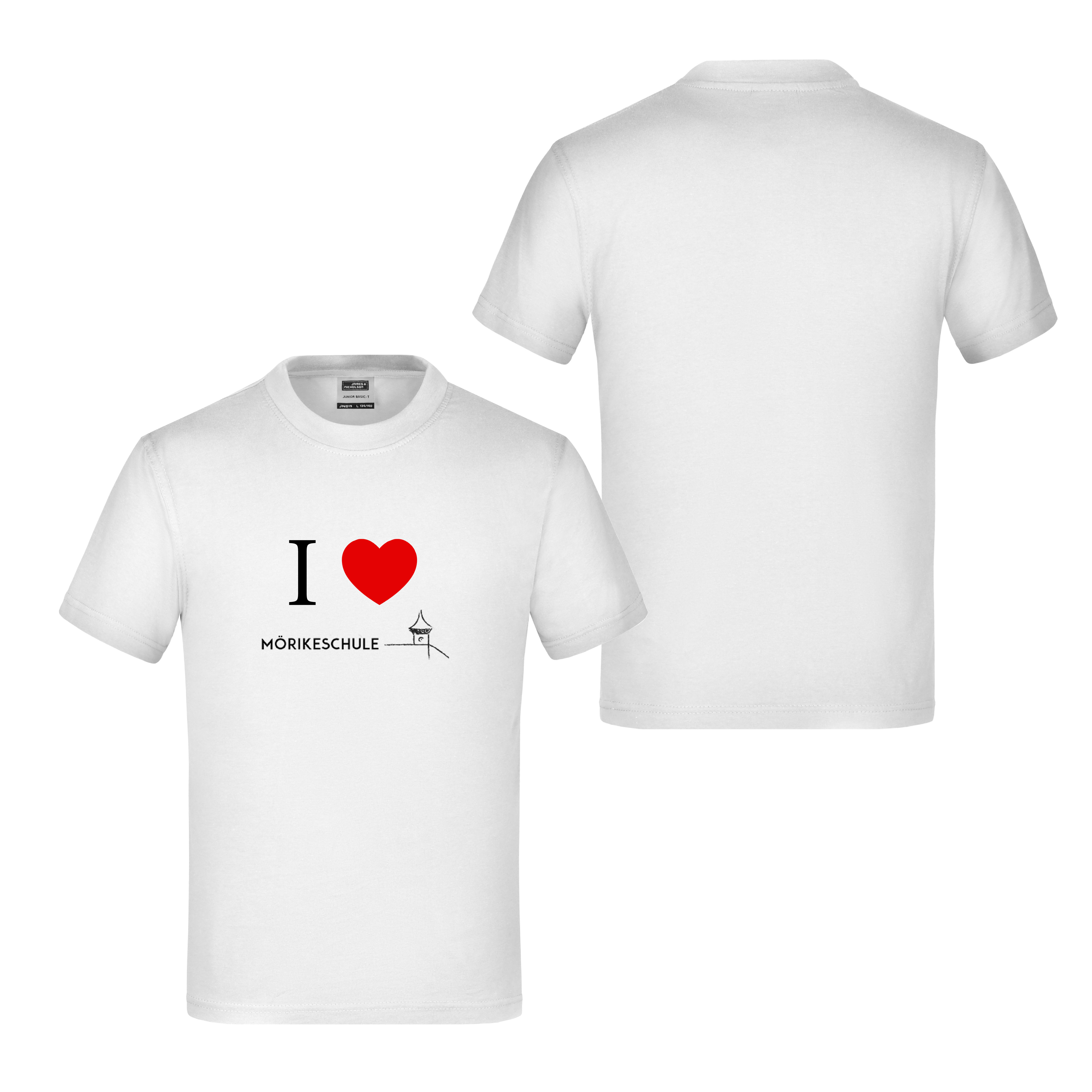 T-Shirt Mörikeschule weiß