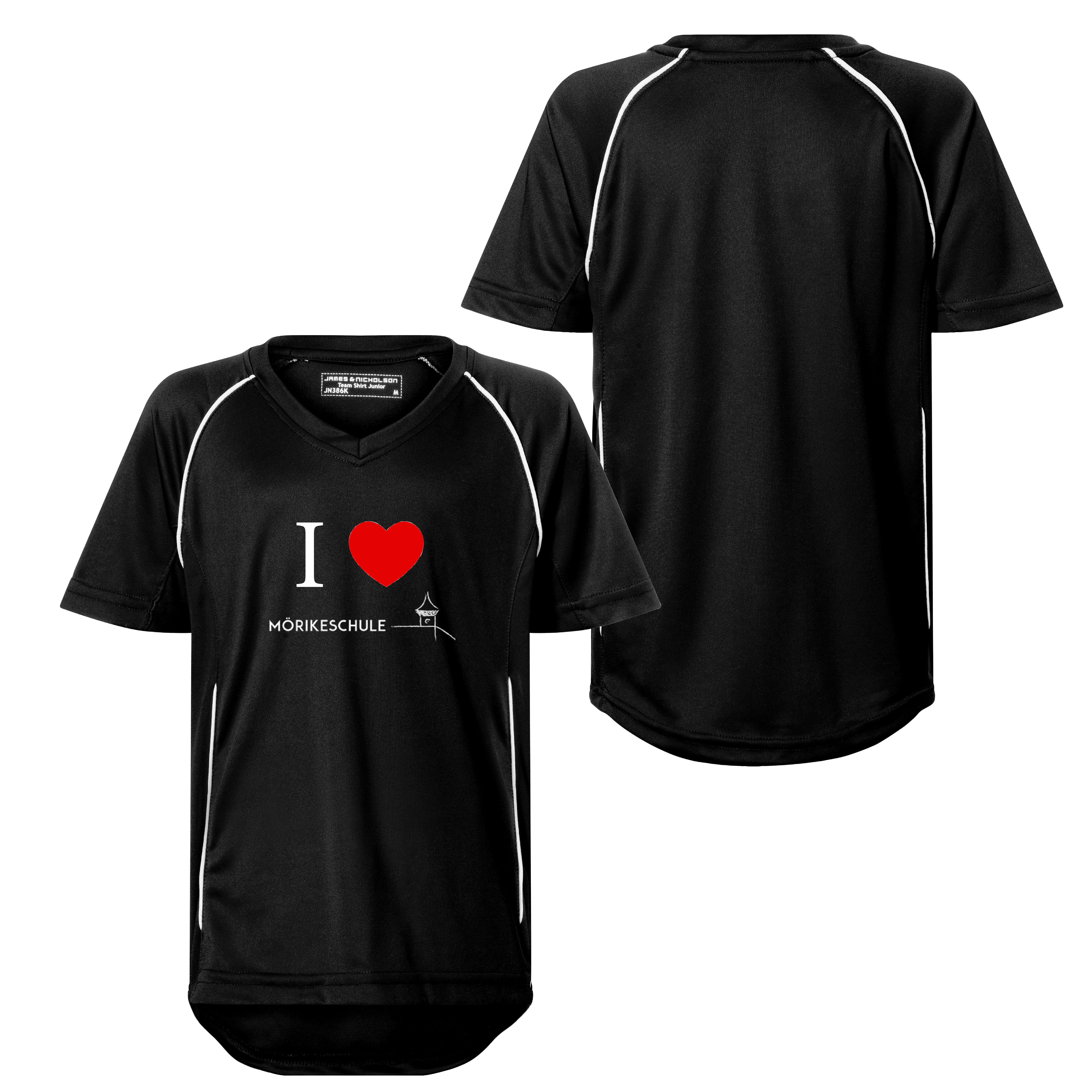 Team T-Shirt Mörikeschule schwarz